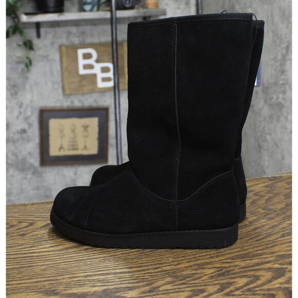 Universal Thread Womens Sarah Suede Shearling Winter Boots 91467407 Black 6M - Picture 2 of 9